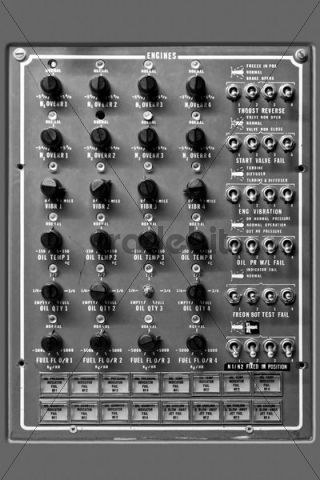 Aircraft Instruments on Instrument Panel In An Old Aircraft Cockpit Download Technology