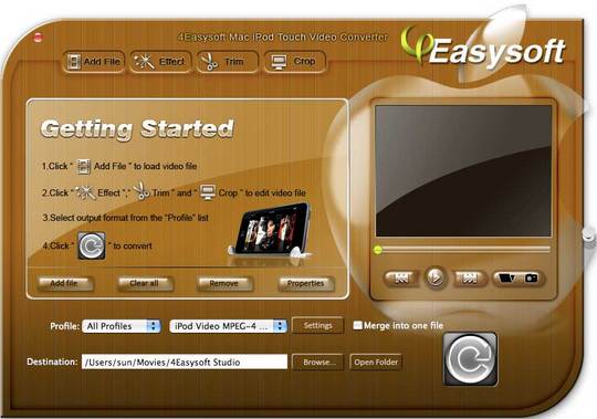 Ipod Touch Video Converter. Pay for Mac IPod Touch Video Converter: 4Easysoft Mac iPod Touch Video