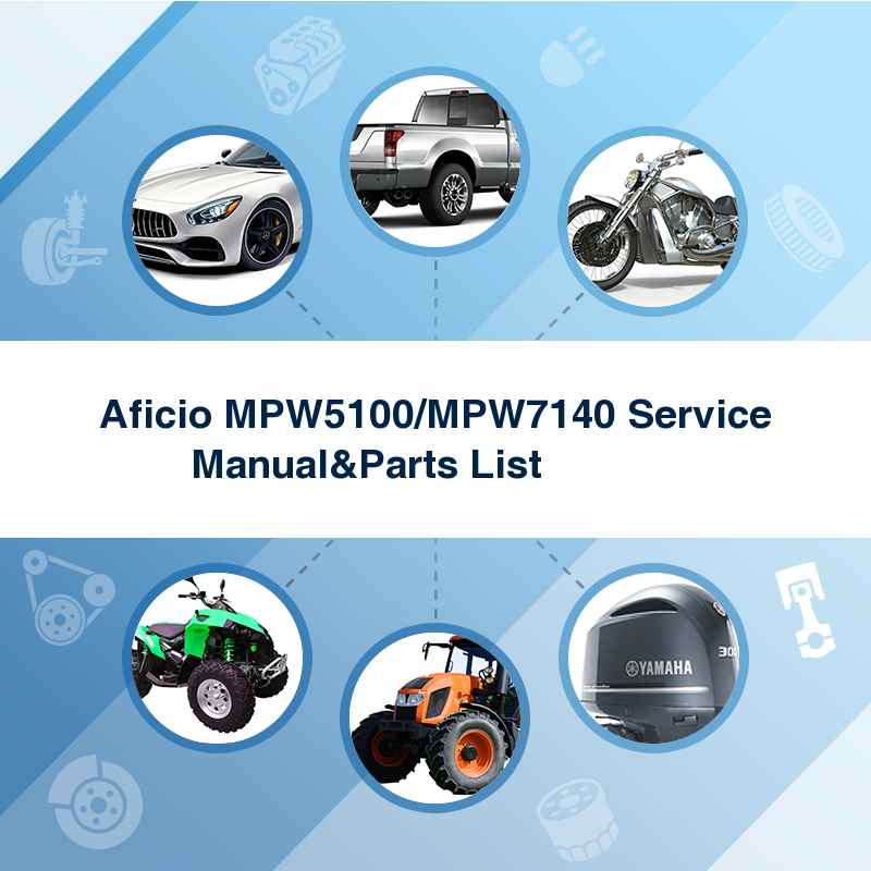 Aficio MPW5100/MPW7140 Service Manual&Parts List             