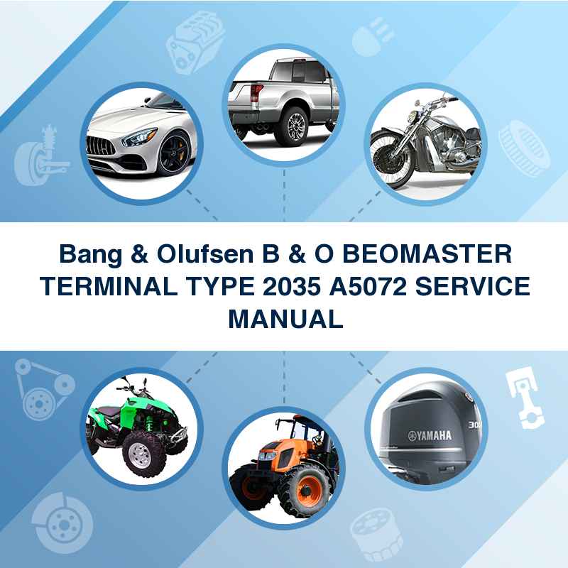 Bang & Olufsen B & O BEOMASTER TERMINAL TYPE 2035 A5072 SERVICE MANUAL