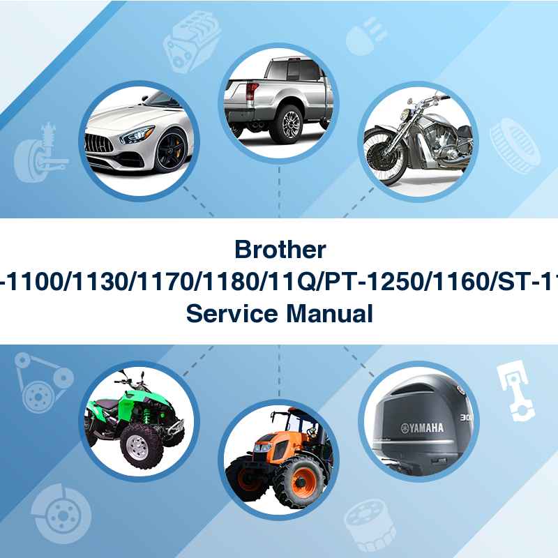 Brother PT-1100/1130/1170/1180/11Q/PT-1250/1160/ST-1150 Service Manual