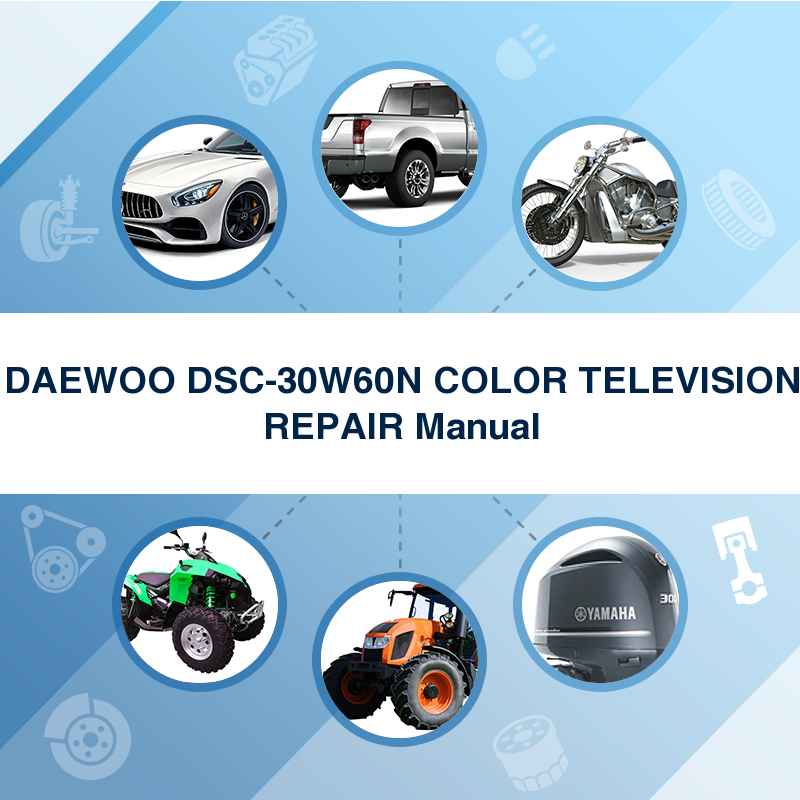 DAEWOO DSC-30W60N COLOR TELEVISION REPAIR Manual