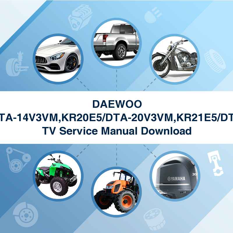 DAEWOO KR14E5/DTA-14V3VM,KR20E5/DTA-20V3VM,KR21E5/DTA-21V3VM TV Service Manual Download