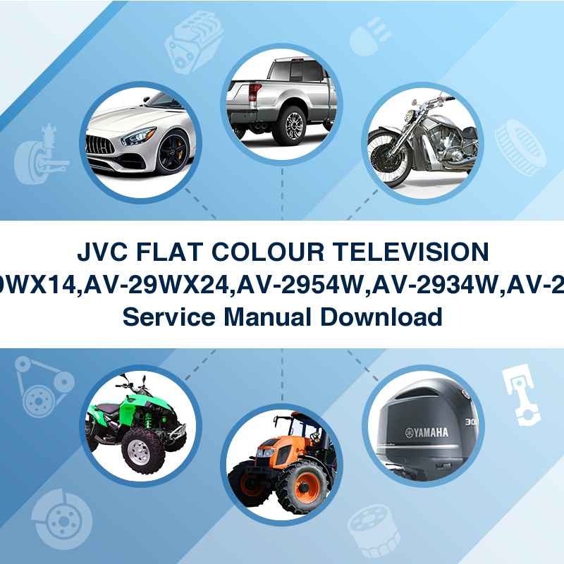 JVC FLAT COLOUR TELEVISION AV-29WX14,AV-29WX24,AV-2954W,AV-2934W,AV-2953W Service Manual Download