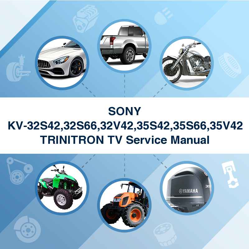 SONY KV-32S42,32S66,32V42,35S42,35S66,35V42 TRINITRON TV Service Manual
