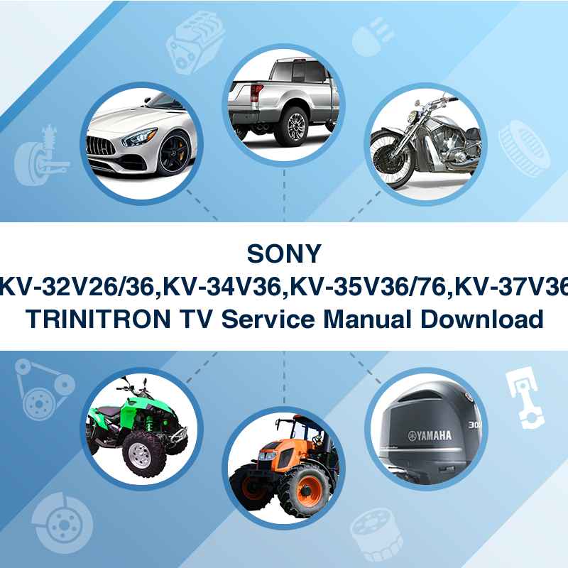 SONY KV-32V26/36,KV-34V36,KV-35V36/76,KV-37V36 TRINITRON TV Service Manual Download