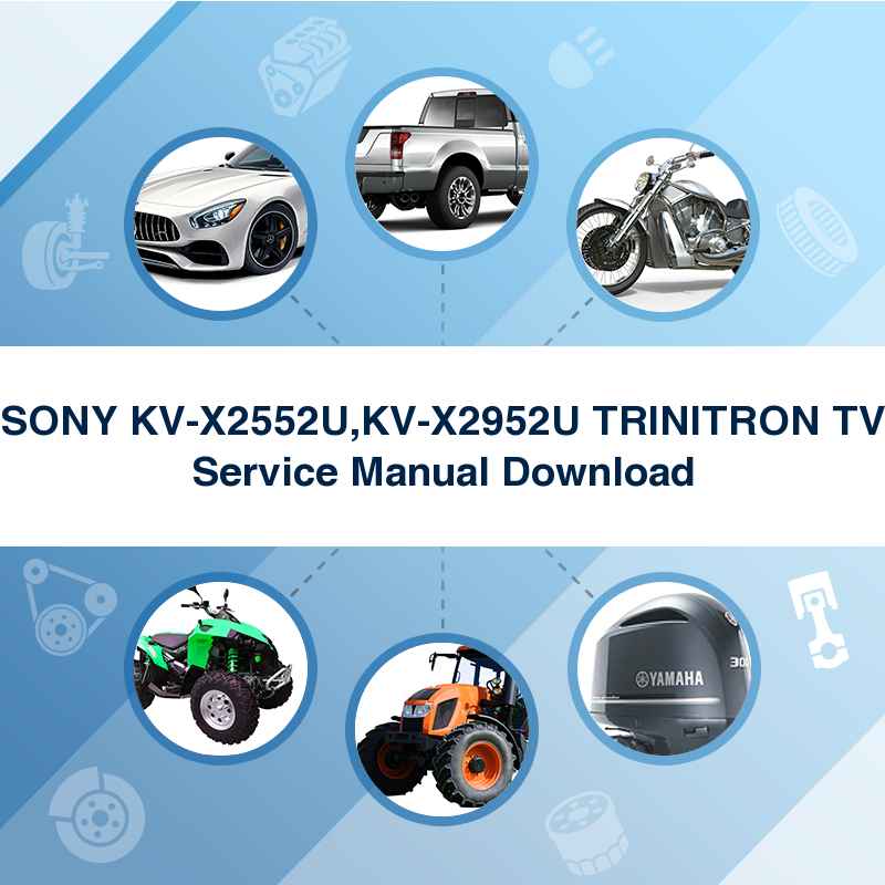 SONY KV-X2552U,KV-X2952U TRINITRON TV Service Manual Download