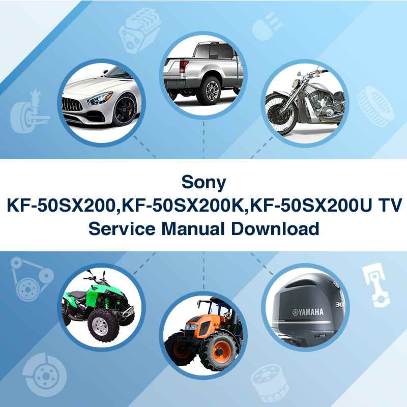 Sony KF-50SX200,KF-50SX200K,KF-50SX200U TV Service Manual Download