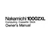 Thumbnail Nakamichi 1000 zxl Original owner Manual 