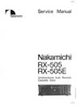 Thumbnail Nakamichi RX-505 Original Service Manual