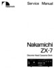 Thumbnail Nakamichi ZX-7  Original Service Manual