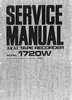 Thumbnail Akai 1720 L and 1720 W reel tape recorder Service Manual Thumbnail Akai 1720 L and 1720 W reel tape recorder Service Manual