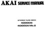 Thumbnail Akai 4000-DS reel tape recorder Service Manual