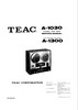 Thumbnail Teac A-1030 & A-1300 reel tape recorder Service Manual