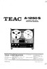 Thumbnail Teac A-1250-S reel tape recorder Service Manual Thumbnail Teac A-1250-S reel tape recorder Service Manual