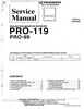 Thumbnail Pioneer PRO-99 Projection Monitor Receiver Service Manual