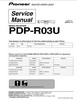 Thumbnail Pioneer PDP-R03U Plasma Media Receiver Service Manual