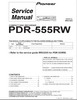 Thumbnail Pioneer PDR-555-RW , CD Recorder Original Service Manual