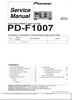 Thumbnail Pioneer  PD-F-1007 Original Service Manual