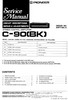 Thumbnail Pioneer C-90 Preamplifier , Original Service Manual Thumbnail Pioneer C-90 Preamplifier , Original Service Manual
