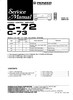 Thumbnail Pioneer C-72 & C-73 Preamplifier Original Service Manual