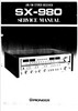Thumbnail Pioneer SX-980 Stereo Receiver , Original Service Manual Thumbnail Pioneer SX-980 Stereo Receiver , Original Service Manual