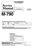 Thumbnail Pioneer M-790 Power Amplifier , Original Service Manual Thumbnail Pioneer M-790 Power Amplifier , Original Service Manual