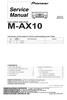 Thumbnail Pioneer M-AX10 Power Amplifier , Original Service Manual