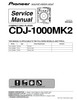 Thumbnail Pioneer  CDJ-1000 mk2 , Original Service Manual