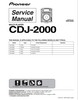 Thumbnail Pioneer CDJ-2000  , Original Service Manual