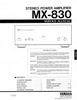 Thumbnail Yamaha MX-830  Power Amplifier , Original Service Manual