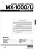 Thumbnail Yamaha MX-1000 /U Power Amplifier , Original Service Manual