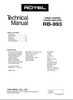 Thumbnail Rotel RB-993 Power Amplifier  Service - Technical Manual