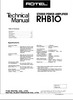 Thumbnail Rotel RHB-10 MICHI Power Amplifier  Service Technical Manual