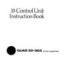Thumbnail Quad-33 preamplifier Original Service Manual (+Owner +Flyer)