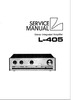 Thumbnail Luxman L-405 Amplifier , Original Service Manual