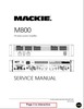 Thumbnail Mackie M-800 power amplifier , Service Manual Thumbnail Mackie M-800 power amplifier , Service Manual