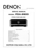 Thumbnail Denon POA-2800 , Power Amplifier , original Service Manual 