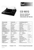 Thumbnail Dual CS-150-Q Turntable Service Manual