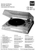 Thumbnail Dual CS-617-Q Turntable Service Manual