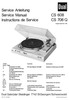Thumbnail Dual CS-608 Turntable Service Manual