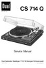 Thumbnail Dual CS-714-Q Turntable Service Manual