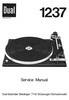 Thumbnail Dual 1237 Turntable Service Manual