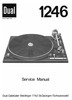 Thumbnail Dual 1246 Turntable Service Manual Thumbnail Dual 1246 Turntable Service Manual