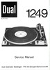 Thumbnail Dual 1249 Turntable Service Manual