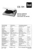 Thumbnail Dual CS-511 Turntable Service Manual Thumbnail Dual CS-511 Turntable Service Manual