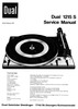 Thumbnail Dual 1215-S Turntable Service Manual