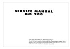 Thumbnail Graaf GM-200 Service Manual & Schematics