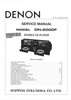 Thumbnail Denon DN-2000F Service Manual