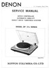 Thumbnail Denon DP-31L turntable Service Manual